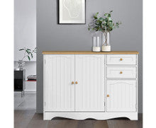 ARABELLA 2 DRAWER/ 3 DOOR SIDEBOARD - 780(H) x 1100(W) x 400(D) - WHITE