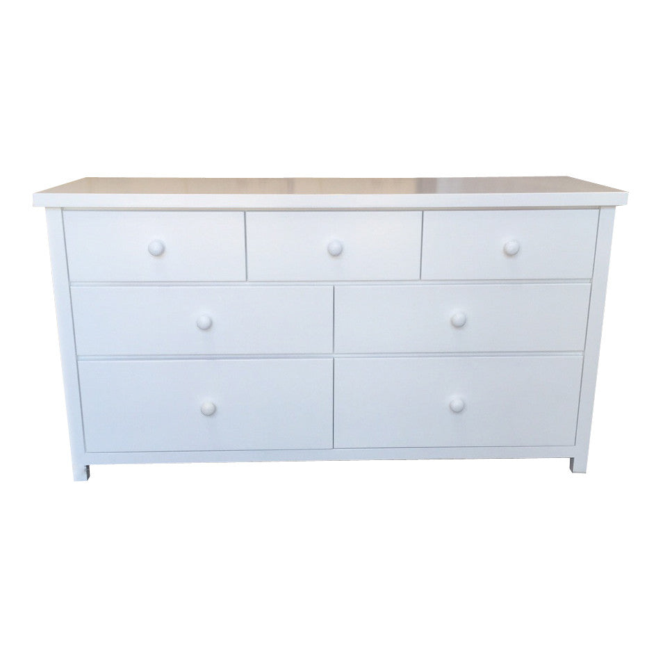 FEDERATION (AUSSIE MADE) LOWBOY WITH 7 DRAWERS - 790(H) x 1500(W) - ASSORTED PAINTED COLOUR