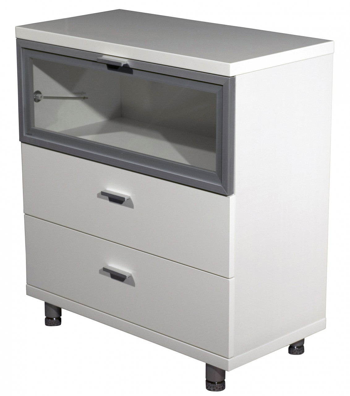 FELICIA ENTERTAINMENT UNIT -850(H) x 770(W) - HIGH GLOSS WHITE