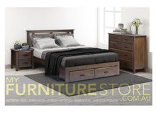 FINLEY DOUBLE OR QUEEN 4 PIECE (TALLBOY) BEDROOM SUITE WITH UNDER BED STORAGE (OR-76-2) - CUPPACINO