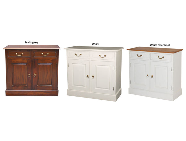 FLINT 2 DOOR DRAWER BUFFET - 900(H) x 1000(W) x 450(D) - ASSORTED COLOURS