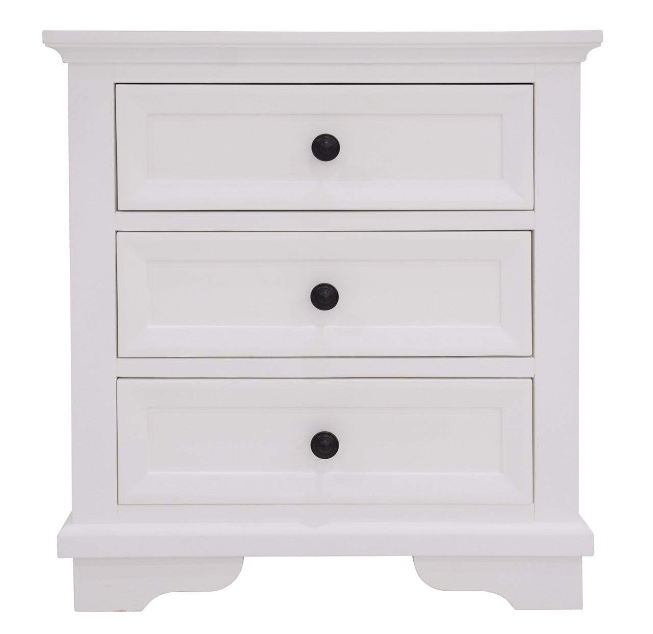 CHANELLE KING 4 PIECE (TALLBOY) BEDROOM SUITE (22-9-5-14-14-1) - WHITE