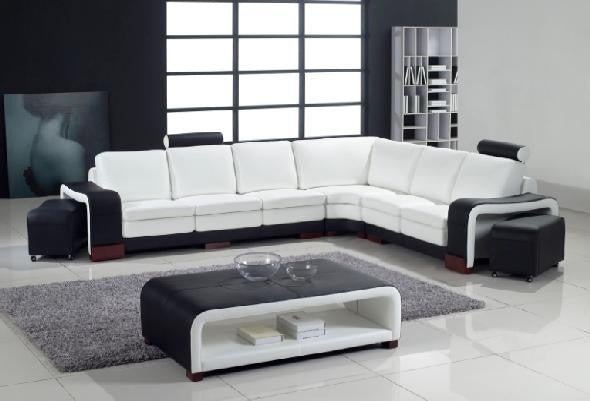 IMPERIAL (G1006) LEATHER/ETTE COMBINATION CORNER LOUNGE - ASSORTED COLOURS