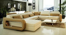 COBAIN (G1019) LEATHER/ETTE COMBINATION CORNER CHAISE LOUNGE SUITE - ASSORTED COLOURS