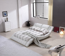 QUEEN RACHELLE (G1021#) LEATHERETTE BED - ASSORTED COLOURS
