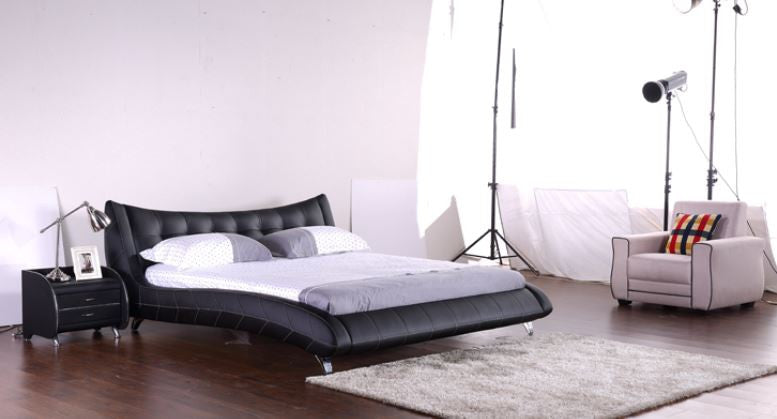 QUEEN VERDI LEATHERETTE BED (G1053#) - ASSORTED COLORS
