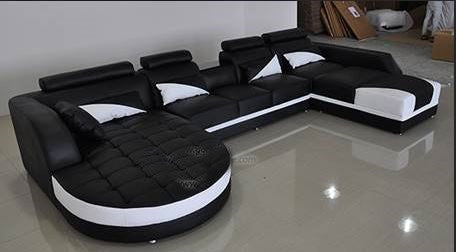 YORO (G8018) DOUBLE CHAISE LOUNGE - CHOICE OF LEATHER AND ASSORTED COLOURS AVAILABLE
