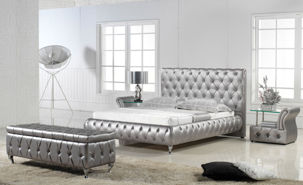 KING (G807#) LEATHERETTE BED - ASSORTED COLOURS AVAILABLE