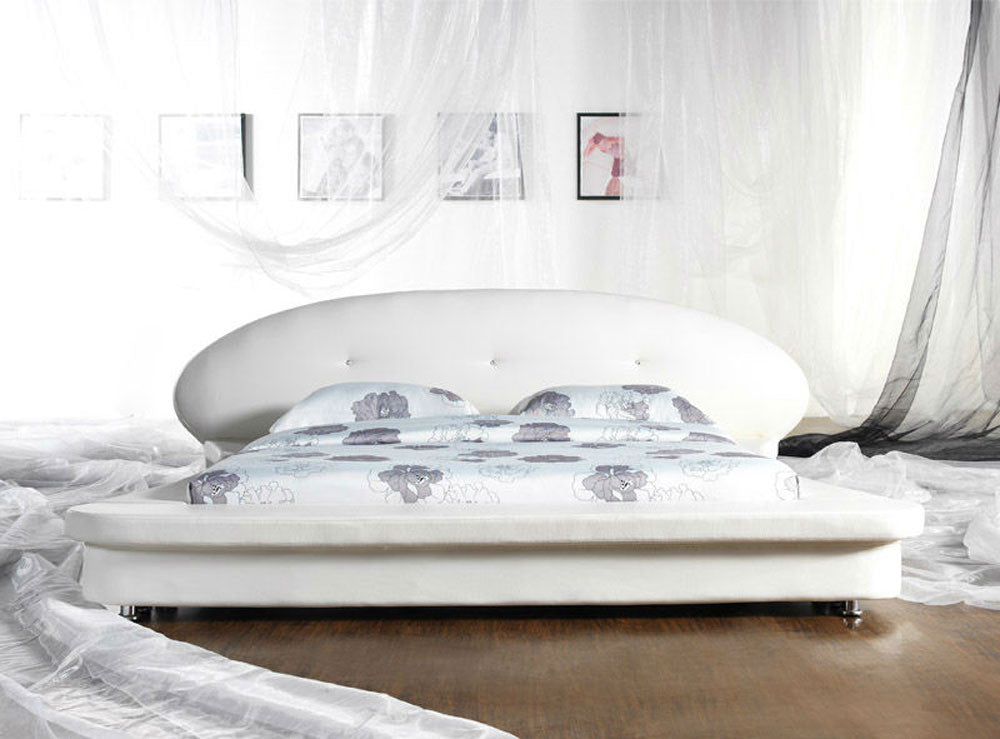 QUEEN SASSARI (G869#) LEATHERETTE BED - ASSORTED COLOURS AVAILABLE