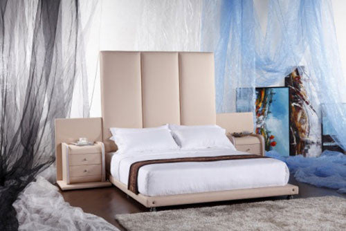 QUEEN (G964#) LEATHERETTE BED - ASSORTED COLOURS AVAILABLE