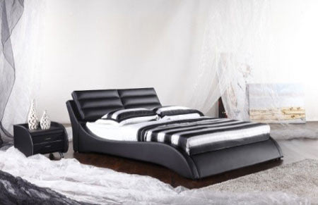 QUEEN MILLY (G965#) 100% LEATHER / LEATHERETTE COMBINATION BED - ASSORTED COLOURS