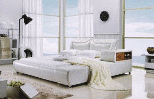 QUEEN MINNESOTA (G985#) LEATHERETTE BED - ASSORTED COLOURS AVAILABLE