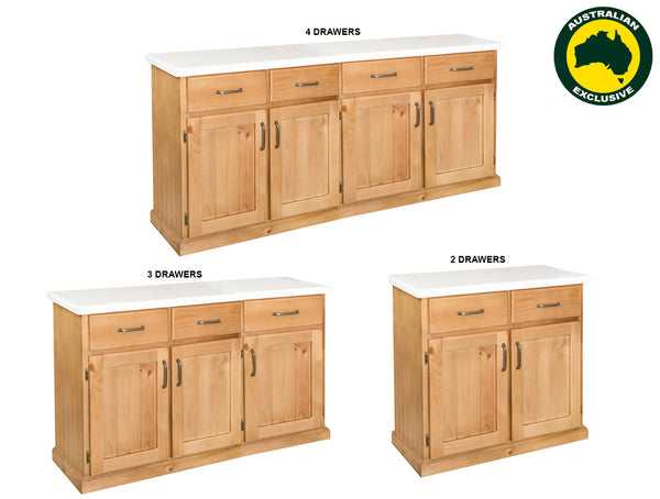 GREELEY (AUSSIE MADE) BUFFET COLLECTION - ASSORTED STAINED / PAINTED COLOURS