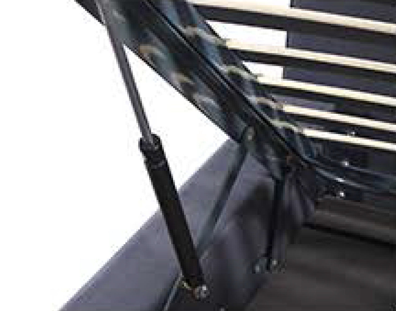 QUEEN SACRAMENTO LEATHERETTE / LINEN / VELVET GAS LIFT BED - ASSORTED COLOURS