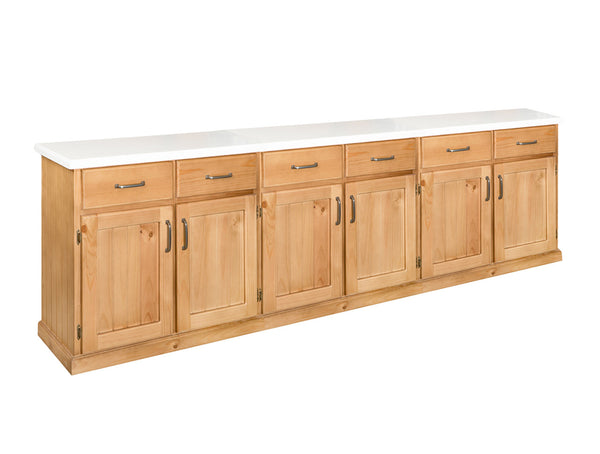 GREELEY (AUSSIE MADE) BUFFET 6 DOOR / 6 DRAWER BUFFET - 900(H) x 2700(W) x 430(D) - ASSORTED COLOURS