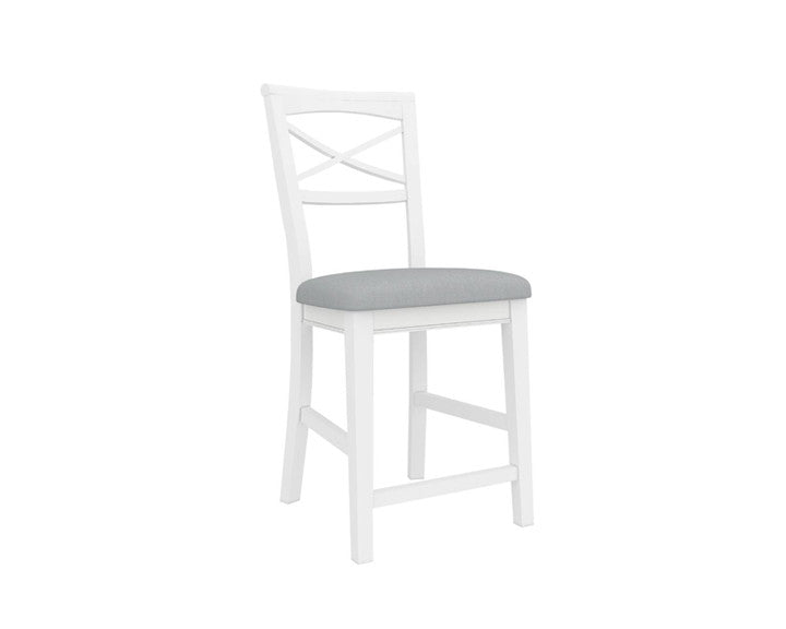 HEREFORD BAR CHAIR - WHITE