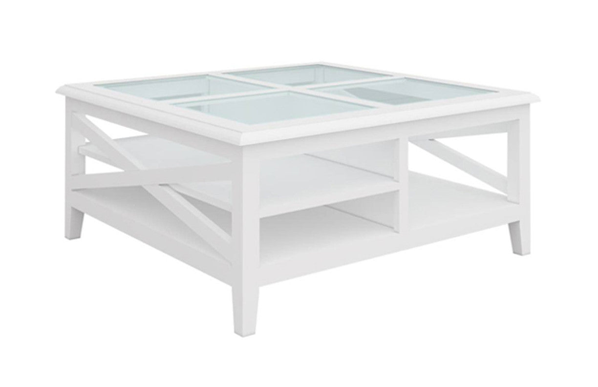 HEREFORD SQUARE COFFEE TABLE - WHITE