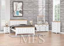 KING SYDNEYSIDE (AUSSIE MADE) 3 PIECE (BEDSIDE) BEDROOM SUITE - TWO TONE - ASSORTED COLOURS