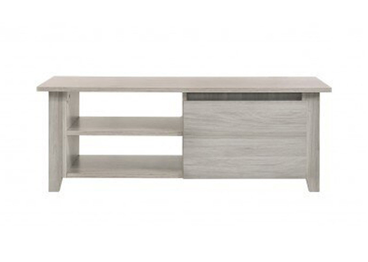 HILTON COFFEE TABLE OPEN DRAWER - WHITE WASH