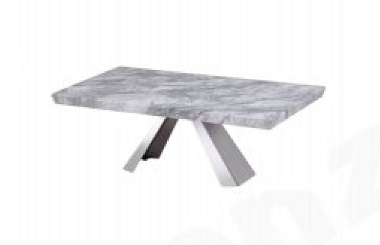 HONDI MARBLE COFFEE TABLE - 1250(W) X 700(D) - (MODEL:9001) - GREY