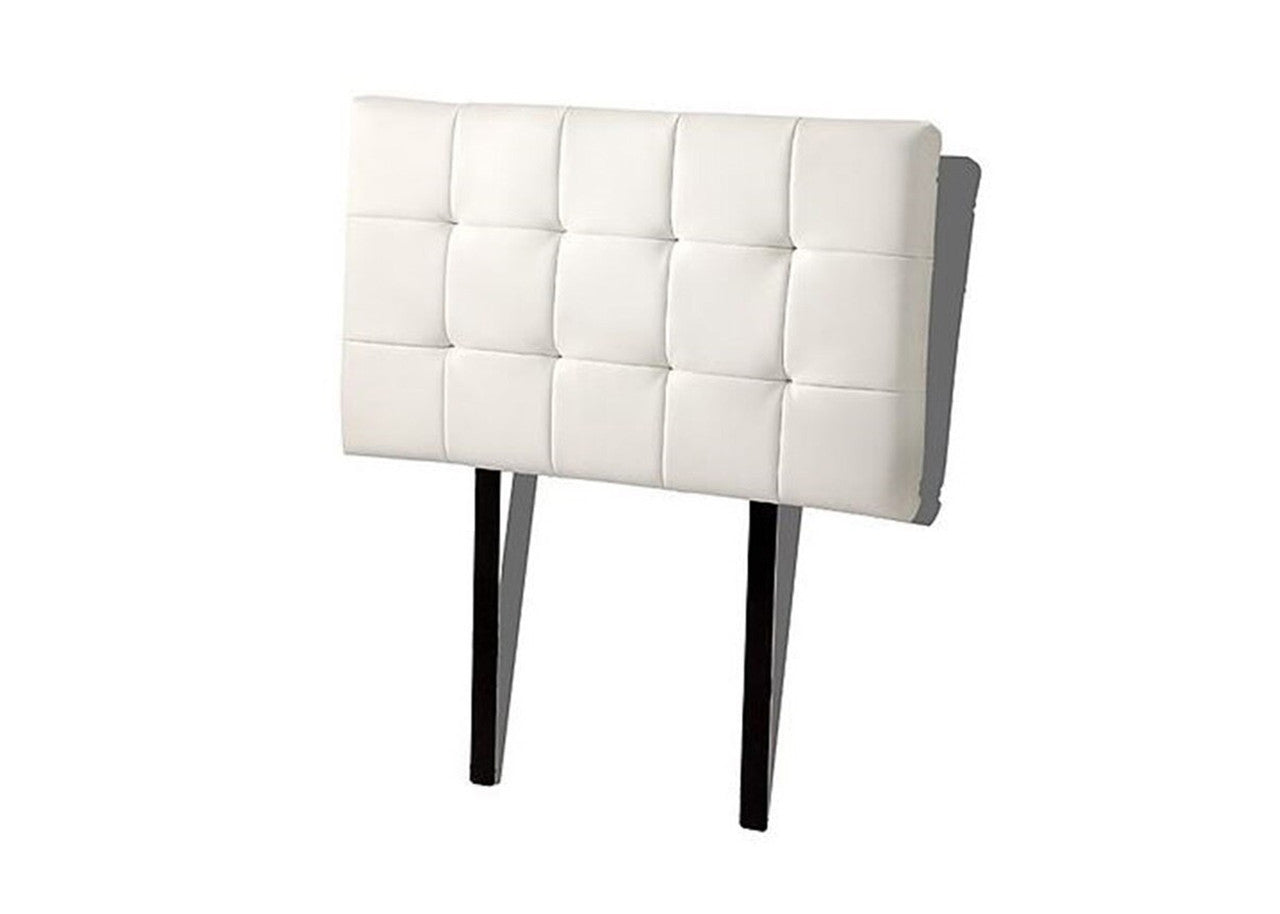 SINGLE DELUXE TUFTED LEATHERETTE BEDHEAD (ING-HB-13/14/15 ) - WHITE, BROWN, BLACK