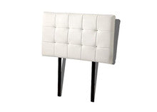 SINGLE DELUXE TUFTED LEATHERETTE BEDHEAD (ING-HB-13/14/15 ) - WHITE, BROWN, BLACK