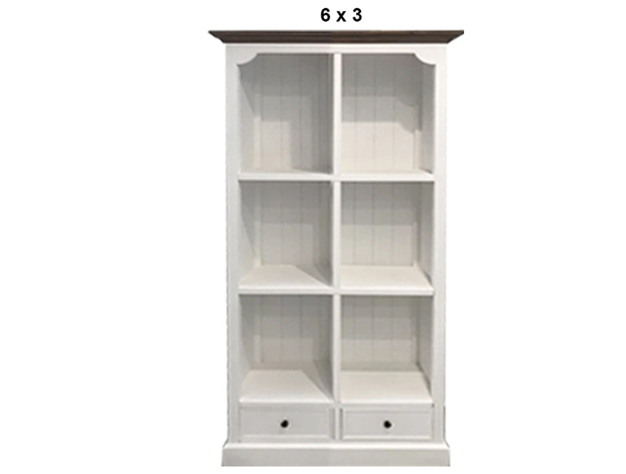 HAMPTONS (AUSSIE MADE) CUBE BOOKCASE WITH DRAWERS COLLECTION - ASSORTED PAINTED / STAINED COLOURS - STARTING FROM $1199