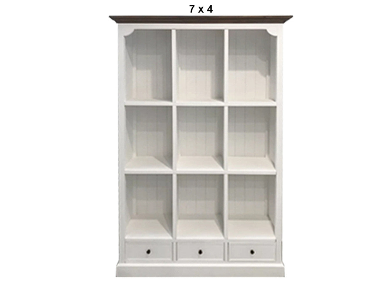 HAMPTONS (AUSSIE MADE) CUBE BOOKCASE WITH DRAWERS COLLECTION - ASSORTED PAINTED / STAINED COLOURS - STARTING FROM $1199