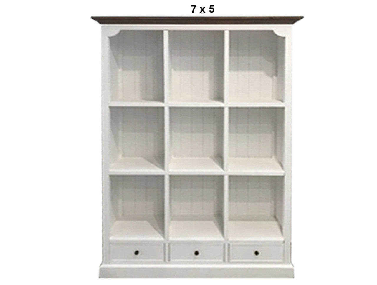 HAMPTONS (AUSSIE MADE) CUBE BOOKCASE WITH DRAWERS COLLECTION - ASSORTED PAINTED / STAINED COLOURS - STARTING FROM $1199
