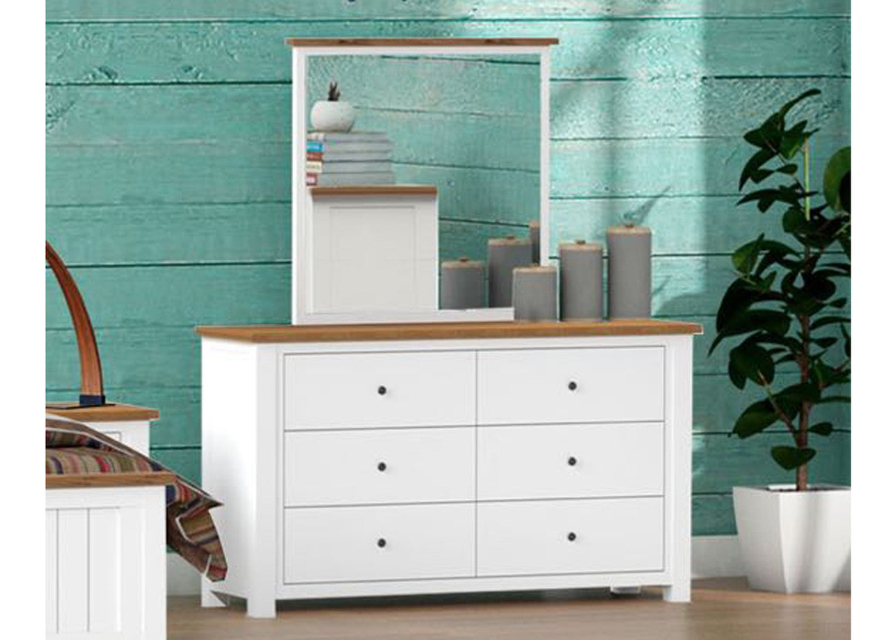 HERVEY (CUSTOM MADE) DOUBLE OR QUEEN 5 PIECE (DRESSER) BEDROOM SUITE - ASSORTED COLOURS