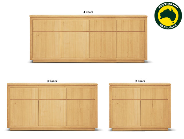 HIGHLAND (AUSSIE MADE) BUFFET COLLECTION - TASSIE OAK COMBINATION - ASSORTED STAINED COLOURS