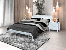 MARTHA (AUSSIE MADE) KING 3 PIECE (BEDSIDE) BEDROOM SUITE WITH ARIA CASE GOODS - WHITE