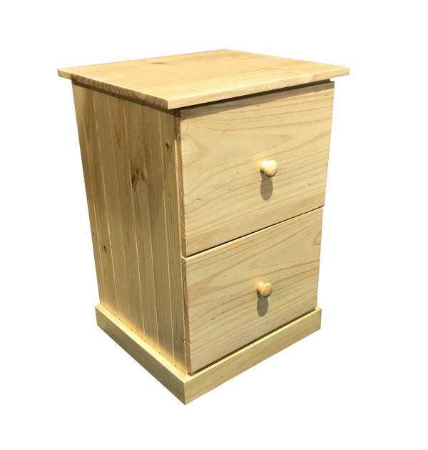 URBAN (AUSSIE MADE) FILING CABINET - 2 DRAWERS - ASSORTED TIMBER COLOUR STAINS
