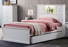 KING SINGLE ISABELLA / INNOVATION BED WITHOUT TRUNDLE - IVORY WHITE