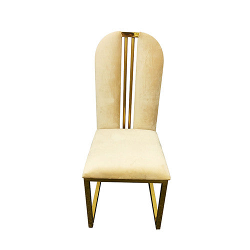 JANNA (SET OF 2) FABRIC DINING CHAIR - BEIGE