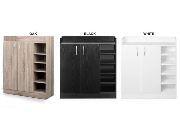 JENNY 2 DOOR SHOE CABINET COLLECTION - ASSORTED COLOURS