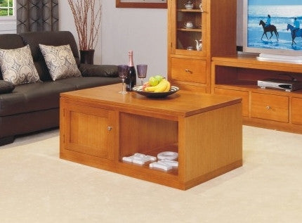 JOE COFFEE TABLE WITH 1 DOOR - TASSIE OAK - 1200(W) X 700(D) - CHOICE OF COLOURS