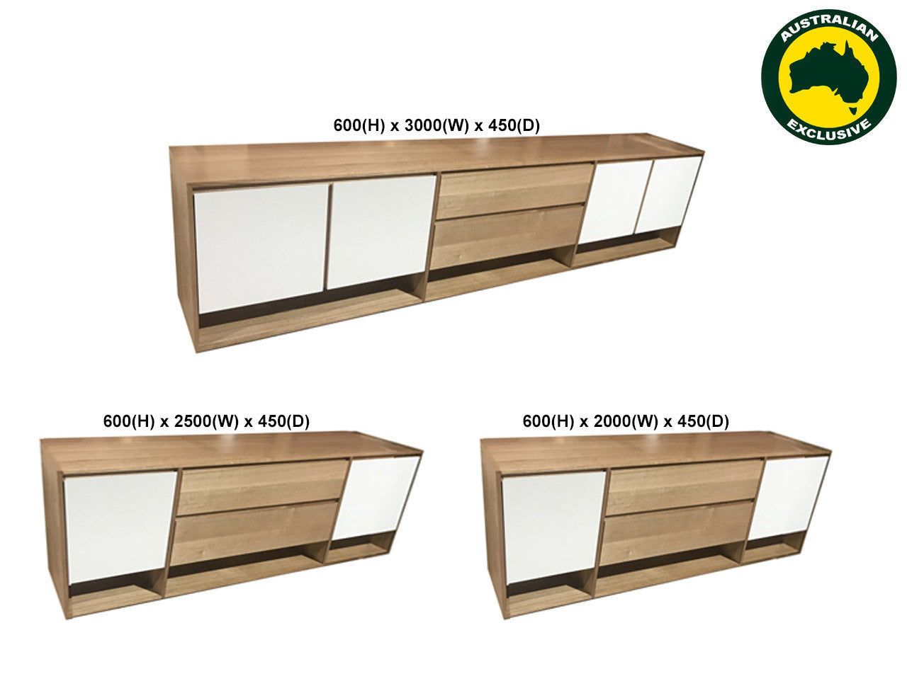 JOSHUA (AUSSIE MADE) BUFFET COLLECTION - ASSORTED PAINTED / STAINED COLOURS - STARTING FROM $1999