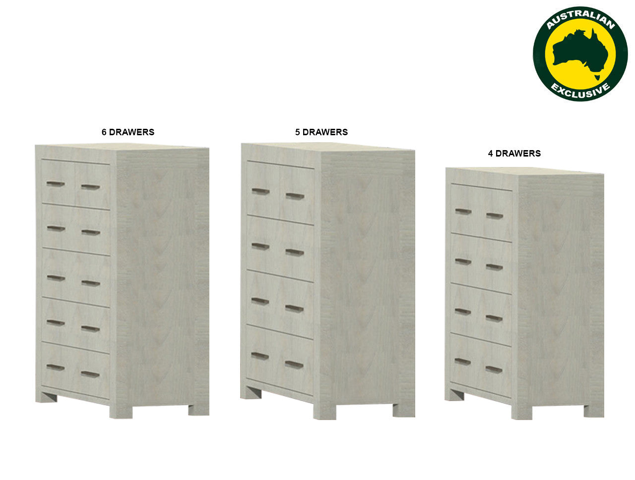 JUDDS (AUSSIE MADE) TALLBOY COLLECTION - ASSORTED STAINED COLOURS - STARTING FROM $799