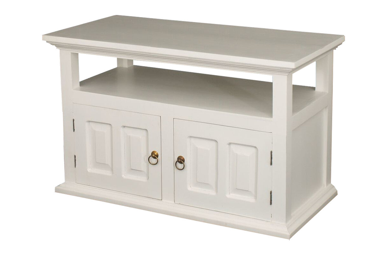 TASMANIA 2 DOOR TV UNIT (TV 200 PN) - 600(H) x 970(W) x 450(D) - WHITE