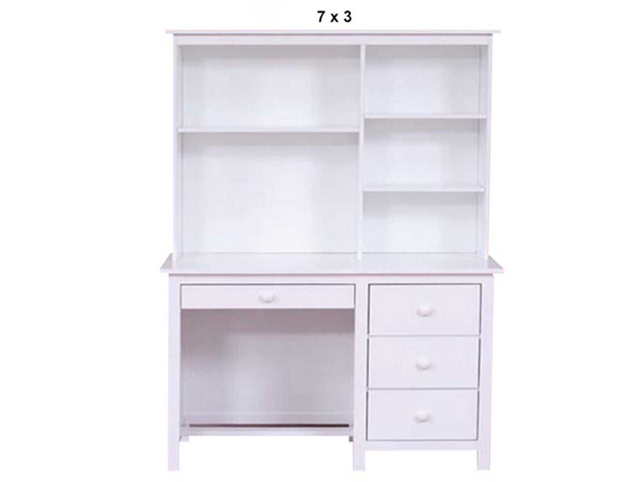 KADO (AUSSIE MADE) 3 DRAWER DESK + HUTCH (REVERSIBLE) - ASSORTED PAINTED COLOURS - STARTING FROM $999