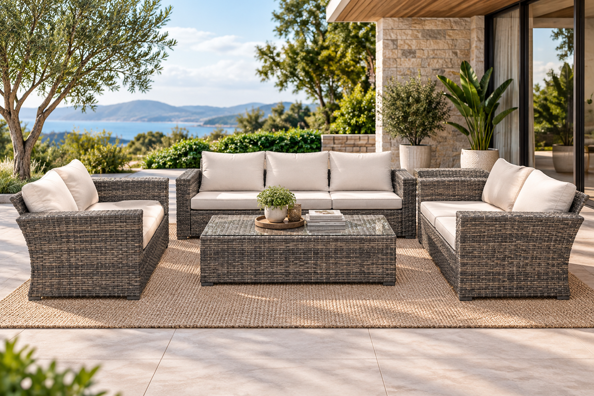 Kingstone 6-Piece Outdoor Lounge Setting