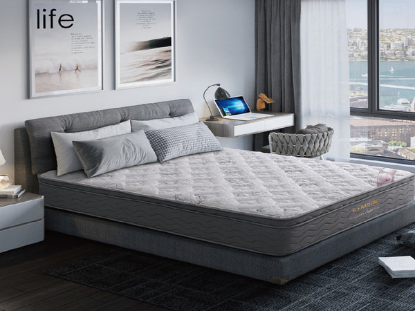 QUEEN LUXURY SUPPORT EURO TOP POCKET SPRING ENSEMBLE (MATTRESS & BASE)- FIRM