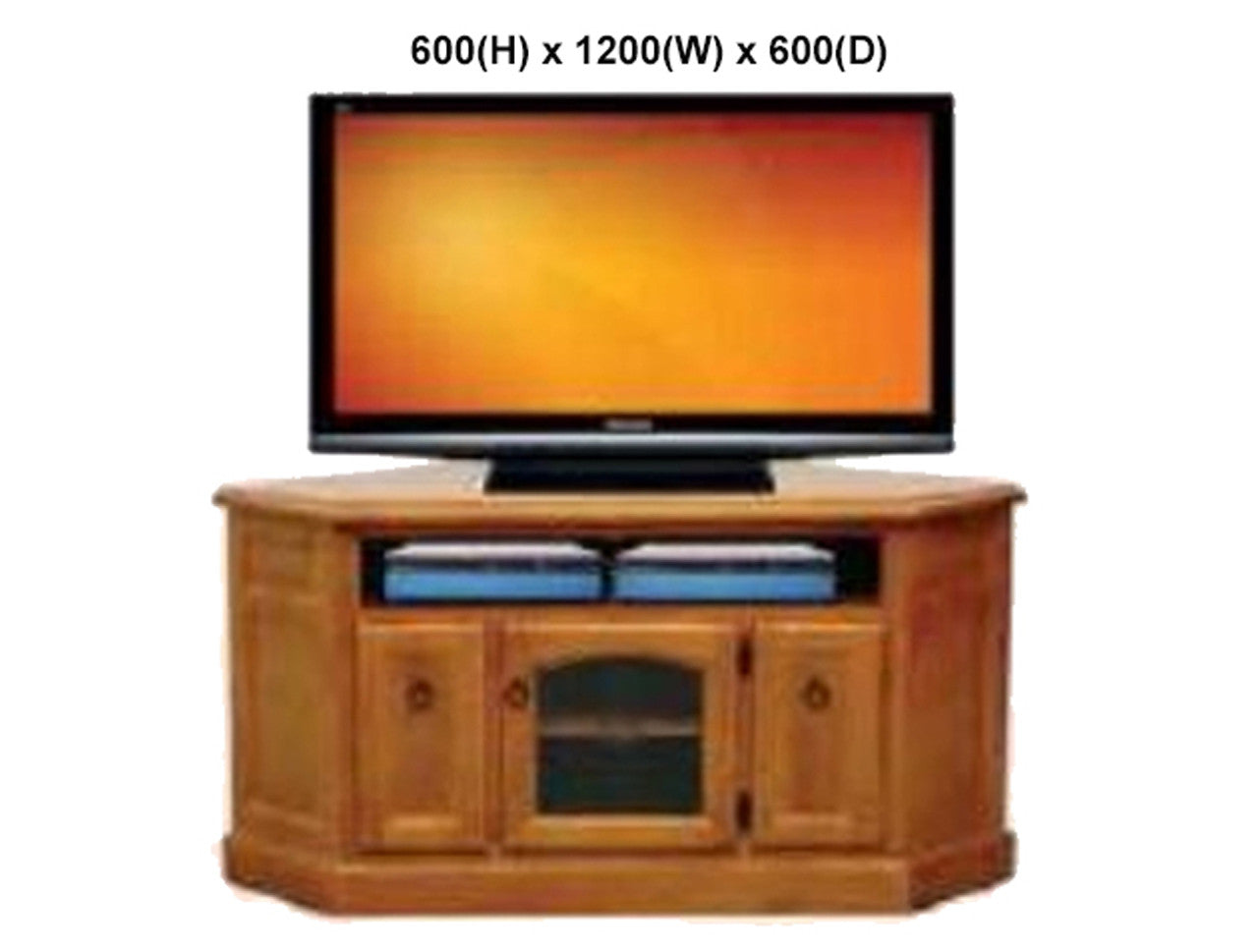 LAWSON (AUSSIE MADE) CORNER TV UNIT WITH TWIN PULL-OUTS COLLECTION - ASSORTED STAINED COLOURS - STARTING FROM $899