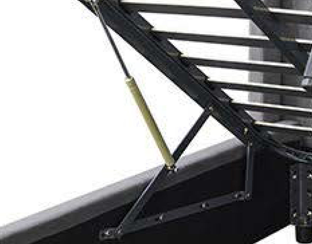 SINGLE KENSINGTON LEATHERETTE / LINEN / VELVET GAS LIFT BED  - ASSORTED COLOURS