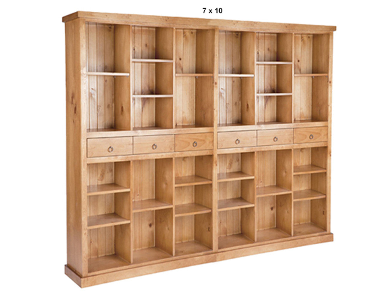 LITHGOW (AUSSIE MADE) HIGHLINE BOOKCASE WITH 6 DRAWERS COLLECTION - ASSORTED STAINED COLOURS - STARTING FROM $1899