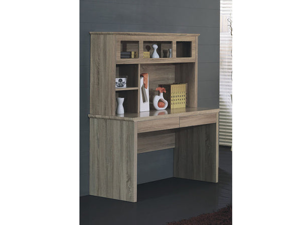 CROYDON STUDY DESK WITH BOOKCASE - 1200(W) x 580(D) - WASHED OAK