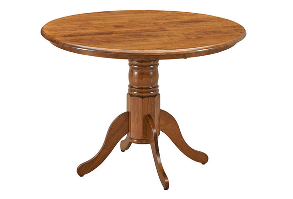 MACKAY ROUND PEDESTAL DINING TABLE - 755(H) x 1066(D) - WALNUT
