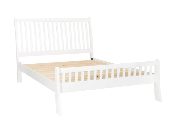 DOUBLE MAJORCA BED (BED03-46-P) - WHITE