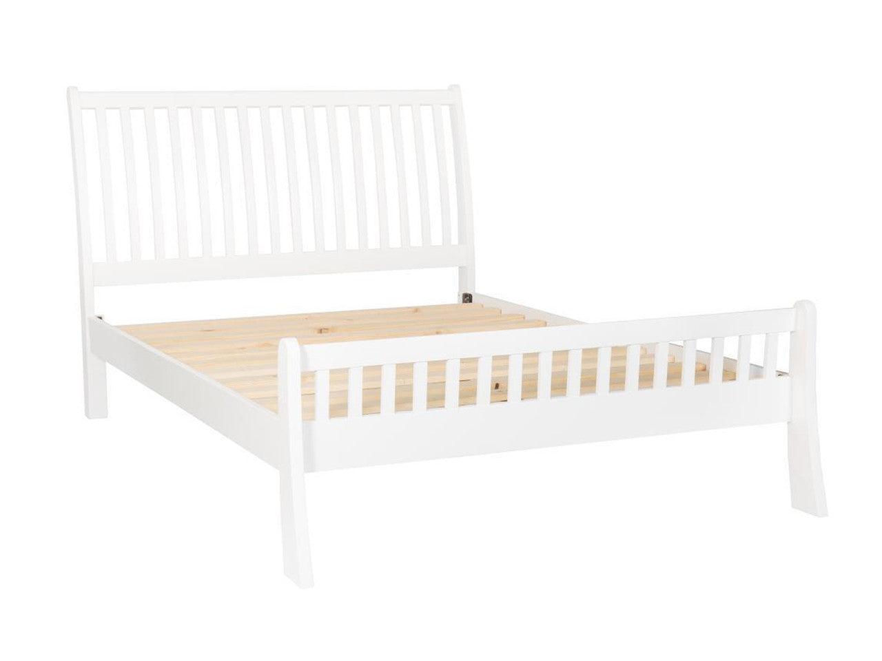 SINGLE MAJORCA BED (BED03-30-P) - WHITE